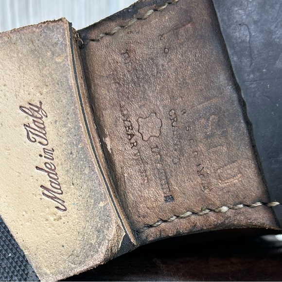 Bed Stu Cobbler Series Studded Distressed Brown Leather Lace-Up Boots Size 8.5 - Picture 12 of 15